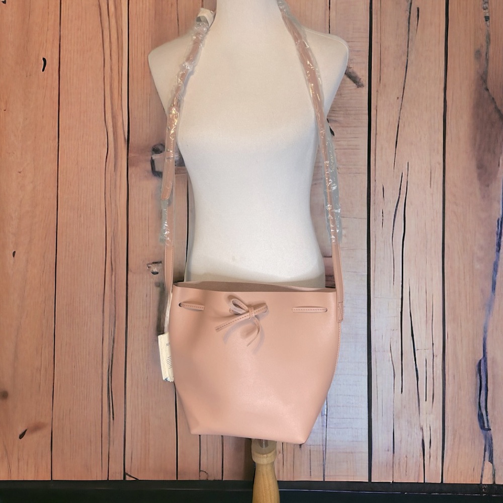 NWT Kayla + Ava Vegan Leather Bow Tie handbag